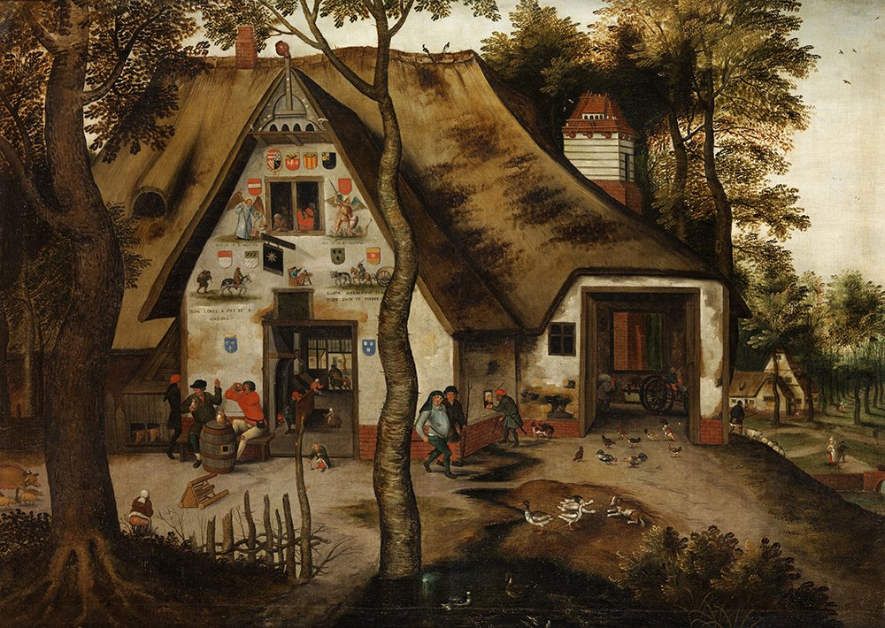 Impression Bruegel Taverne in St Michael édition d'art grand format mat