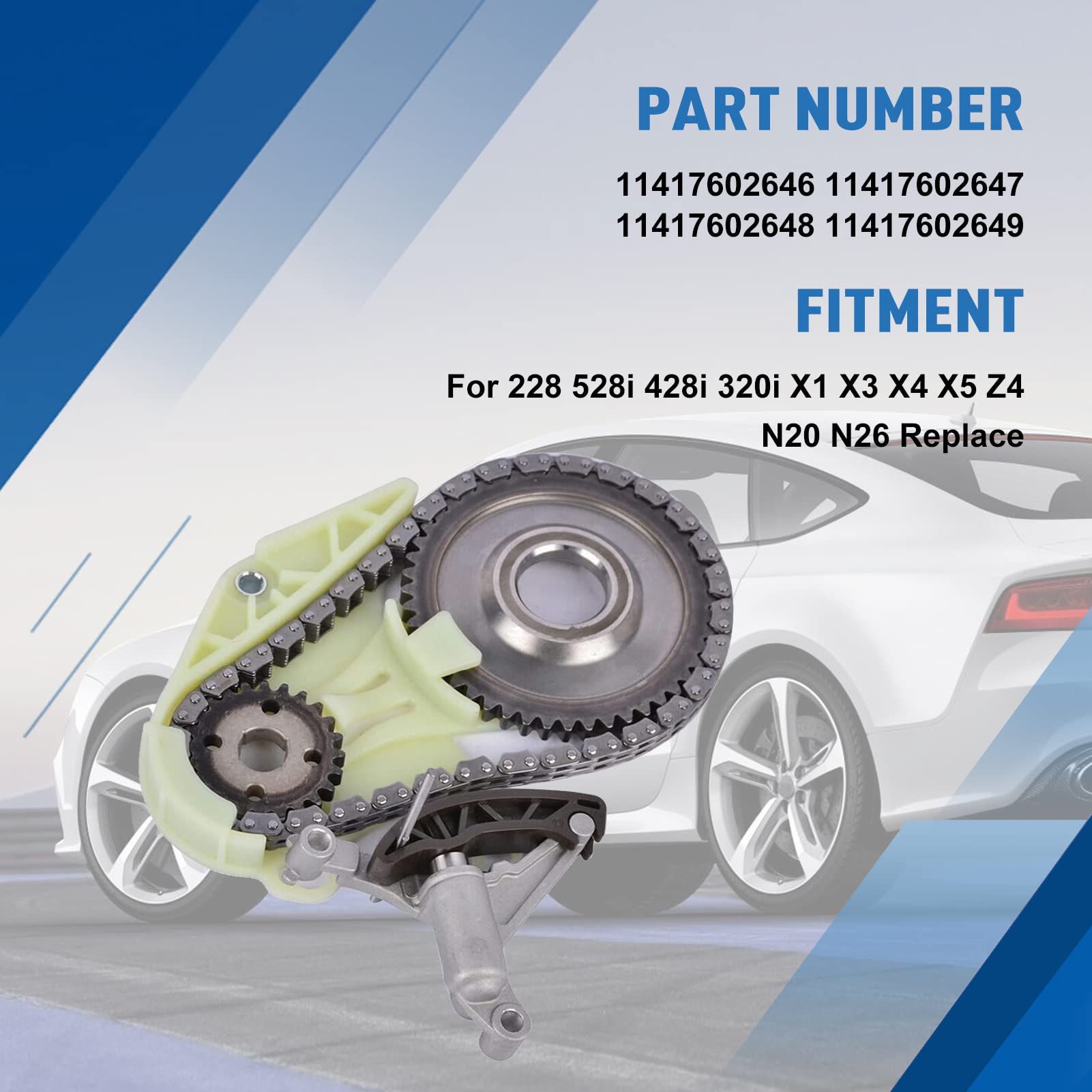 Amazon.com: FIWARY Oil Pump Drive Chain Kit fits for 228 528i 428i  