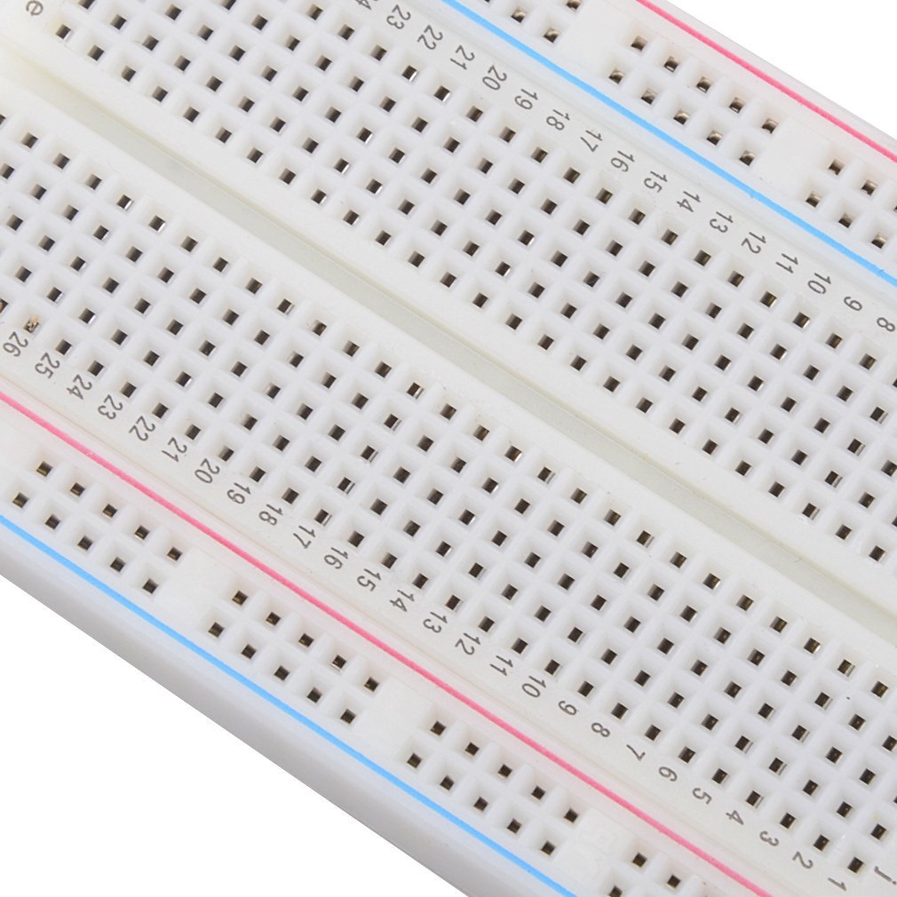 Low Voltage Labs - Solderless Breadboard 400 tie Point for prototyping (White)
