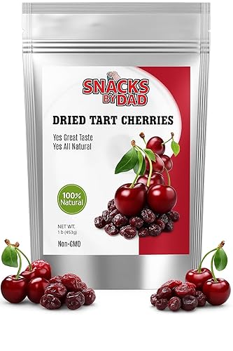 Dried Tart Cherries by Snacks by Dad | 1lb Natural