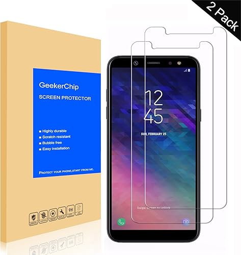 GeekerChip Vetro Temperato Galaxy A6 Plus 2018 A6 2018 Pellicola Protettiva 2 Pack Pellicola Protettiva Schermo Vetro Temperato per Galaxy A6 Plus 2018 A6 2018 GeekerChip Vetro Temperato Galaxy A6 Plus 2018 A6 2018 Pellicola Protettiva 2 Pack Pellicola Protettiva Schermo Vetro Temperato per Galaxy A6 Plus 2018 A6 2018