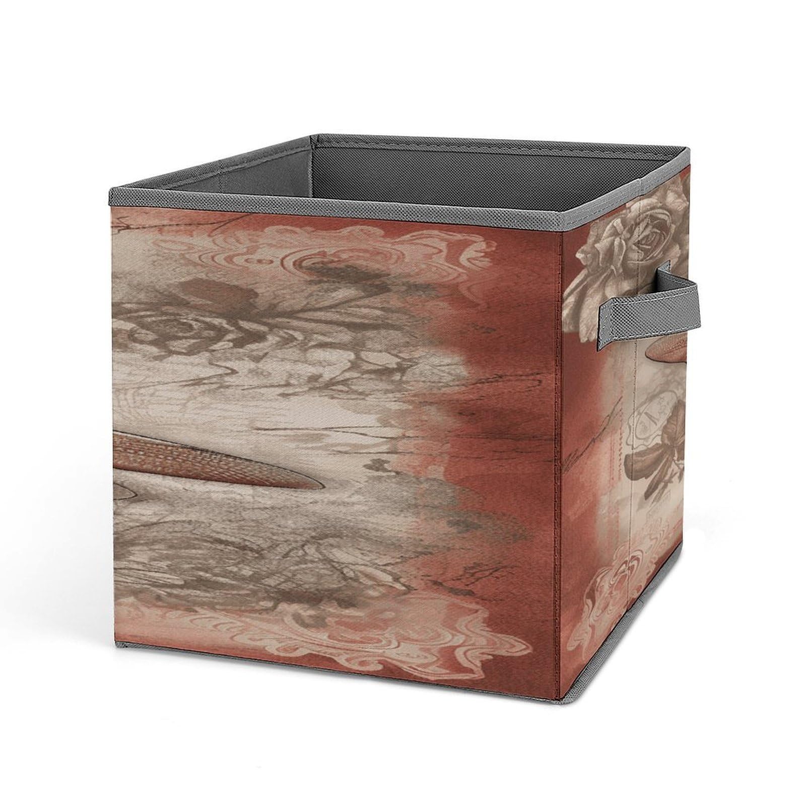 Fodpand Style Dragonfly Bee2 Storage Cubes Foldable Decorative Fabric, Storage Bins Baskets With Handles, Closet Organizers And Storage For Home, Office,Closet, Clothes