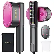 Travel Steamer for Clothes, 1200W Portable Steamer ＆ Iron 2 In 1, 13s Heat Up, LED Touch Display with 5 Modes, Large Ceramic Heat Panel, 110ml Tank, Garment Steamer for Home and Travel 𝟏𝟏𝟎𝐕