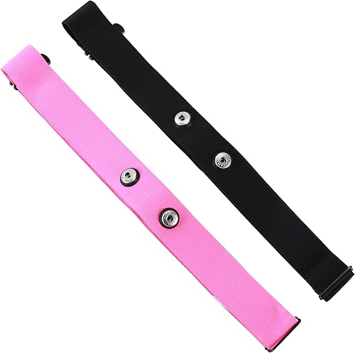Heart Rate Monitor Chest Strap Compatible with Polar H10 H9 H7 H1 Wahoo Tickr Garmin HRM CooSpo,Black&Pink