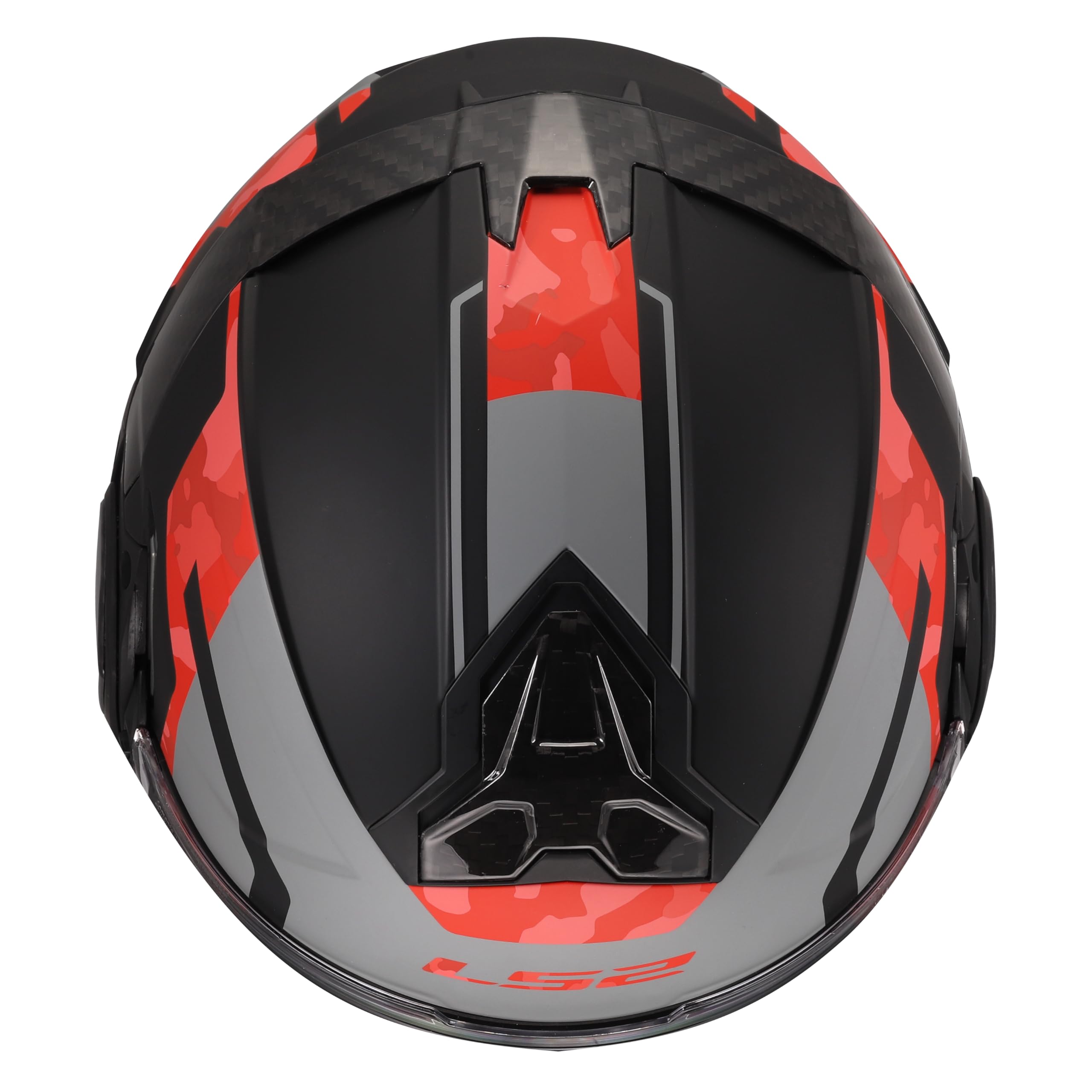 LS2, Casco Moto Modular ADVANT II GLIDE Black Grey Red, L