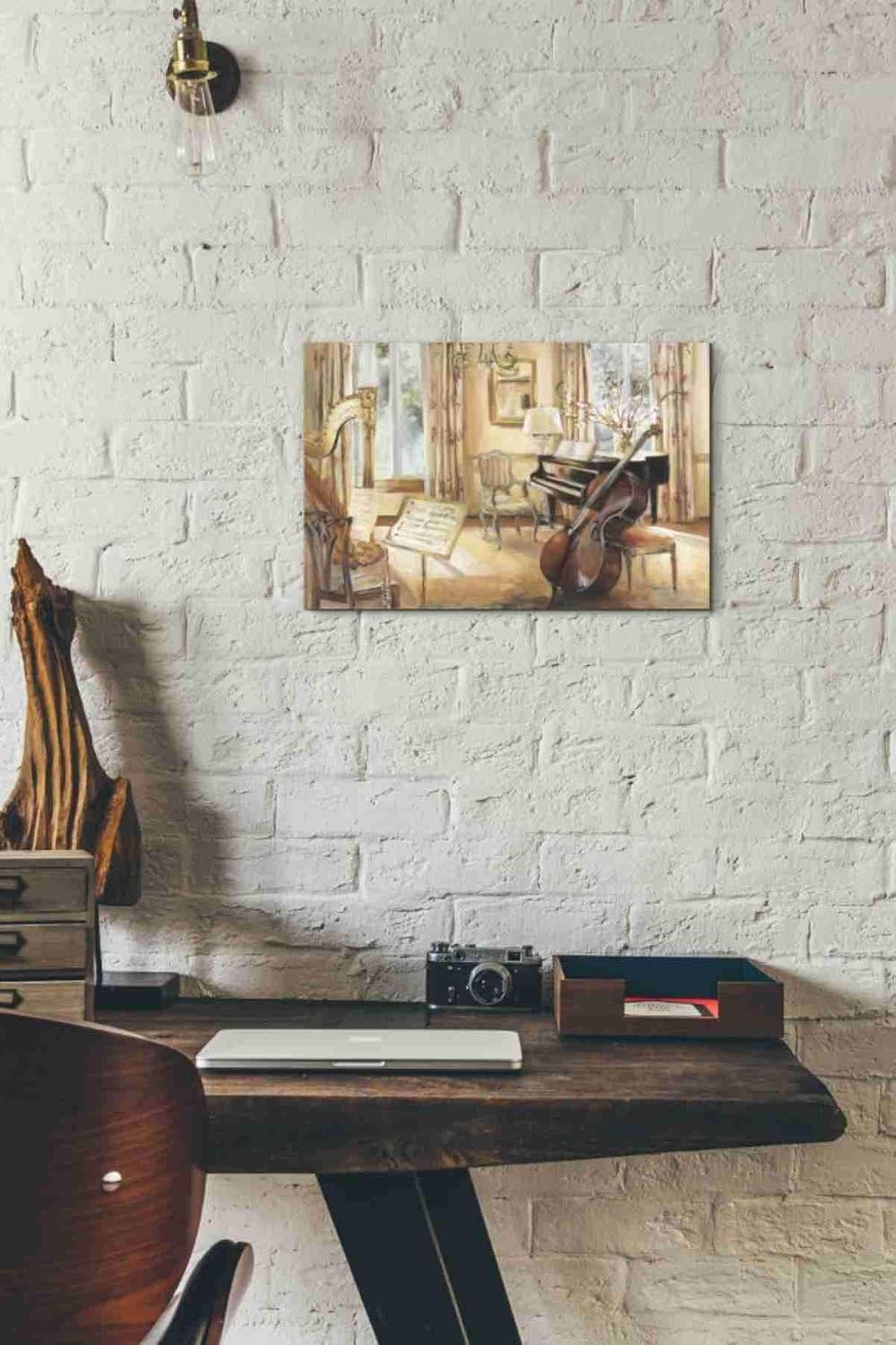 Epic Graffiti 'My Sons Cello' by Marilyn Hageman, Canvas Wall Art, 18"x12"