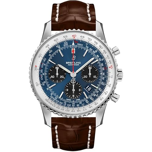 Breitling Navitimer 1 Chronograph Automatic Chronometer Blue Dial Men's Watch AB0121211C1P2