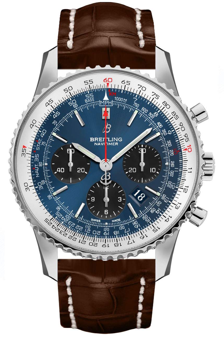 BreitlingNavitimer 1 Chronograph Automatic Chronometer Blue Dial Men's Watch AB0121211C1P2, Chronograph