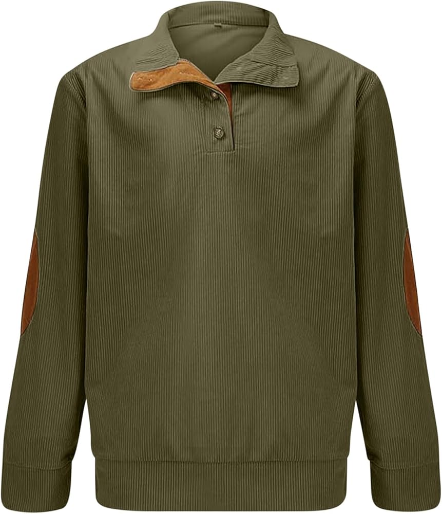 Big and Tall Corduroy Sweater Shirts, Vintage Ribbed Polo
