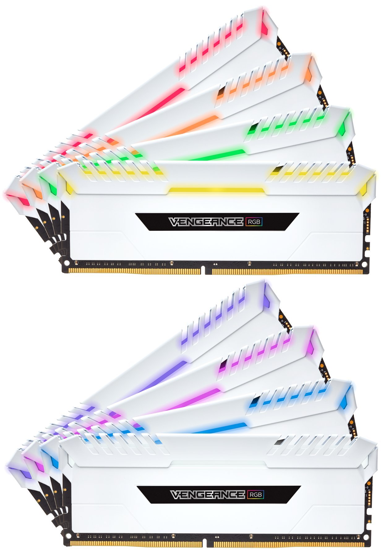 Corsair Vengeance RGB 32 GB (2 x 16 GB) DDR4 3600 MHz C18 XMP 2.0 Enthusiast RGB LED Illuminated Memory Kit - Black — view 22