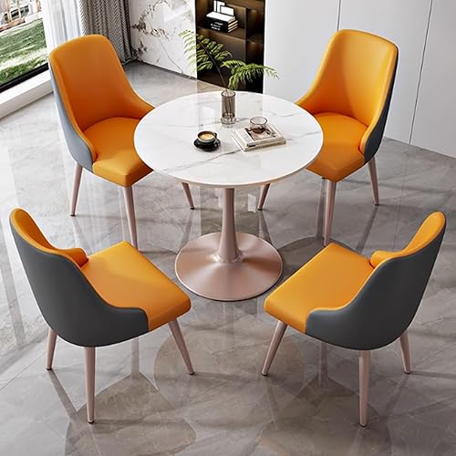 YVYKFZD Office Reception Room Club Table, Round Conference Table, Small Coffee Table Kitchen Dining Table Set, Simple Conference Room Table and