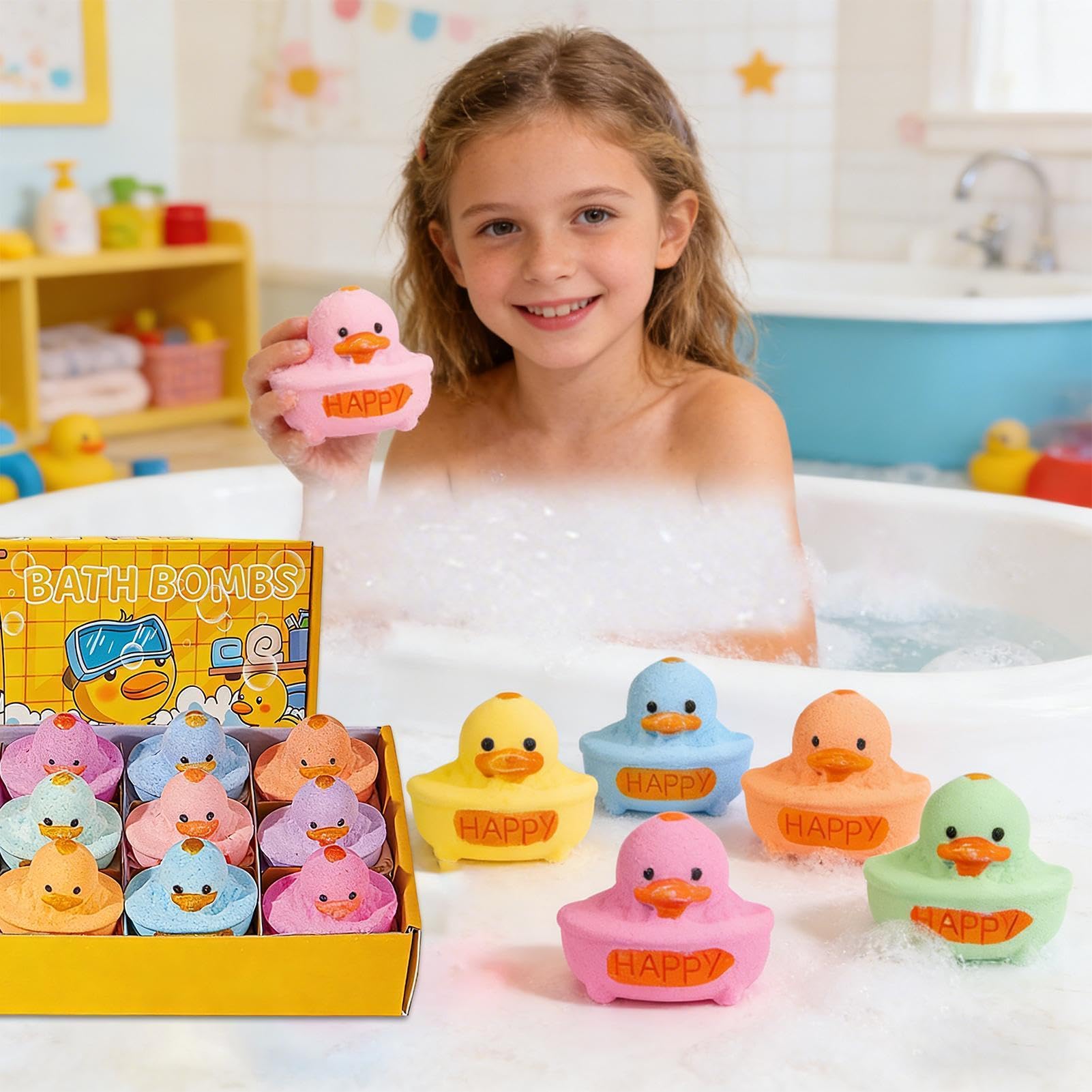 Juego de Bolas de Baño para Niños 12 piezas de juguetes acuáticos