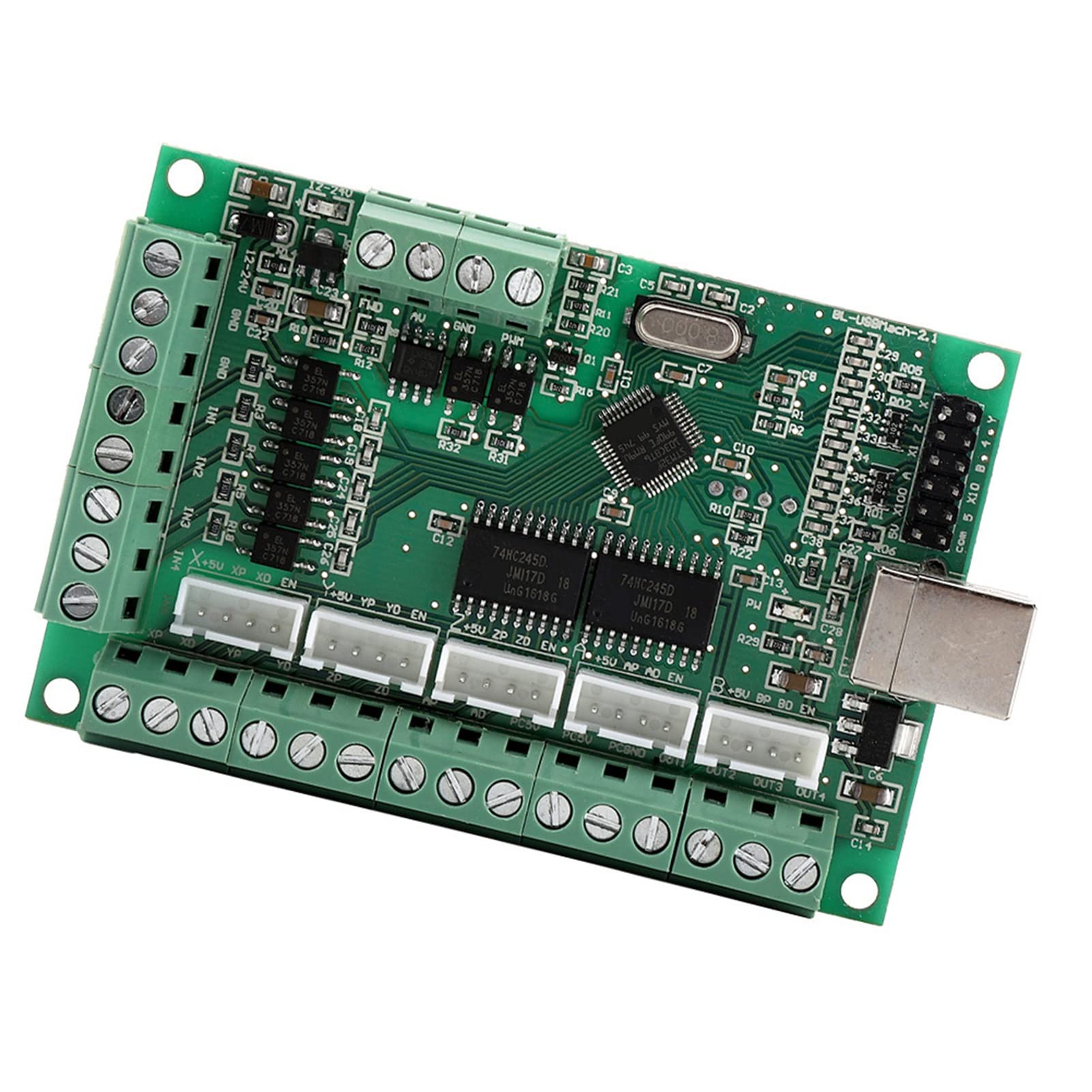 USB CNC Breakout Board Schnittstellenkarte CNC Interface Board Motion Graviermaschinensteuerung mit USB-Kabel