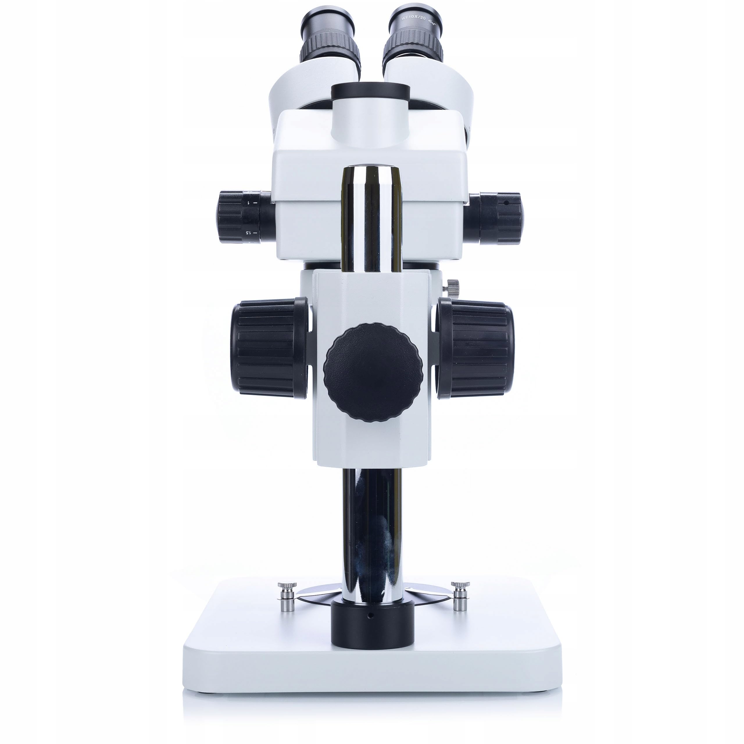 Rosfix Mercury Pro MSMP-T-PS1 - Microscopio estereoscópico trinocular con zoom de 7 x - 45x | Brazo de mesa de 80 cm WDMS2 | 56 x LED anillo de luz | para laboratorio, industria, electrónica | sistema