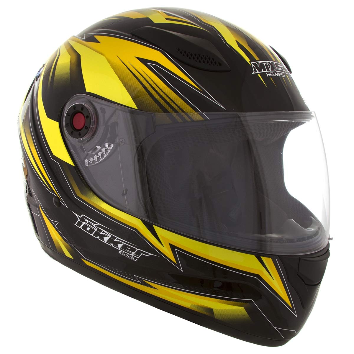 Capacete Mixs Fokker Eddy 56 Amarelo : Amazon.com.br: Automotivo