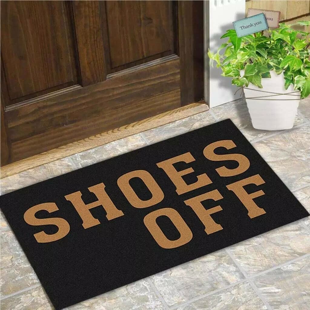Funny Non Slip Entrance Floor Mat - 16x24 Inch Indoor Decorative Doormat