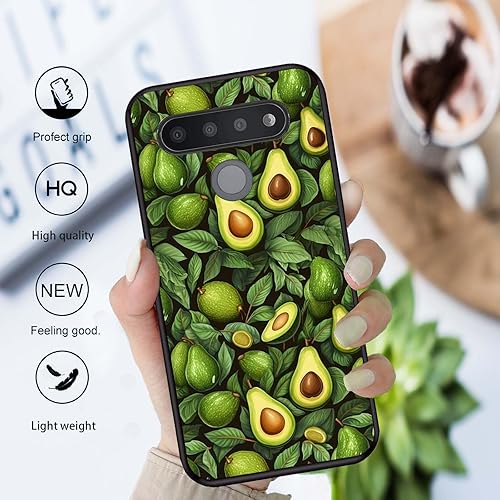 Miniatura 5 de Funda protectora duradera para LG Stylo 6 para LG Stylo 6 2020 6.8 pulgadas, diseño de hojas de aguacate