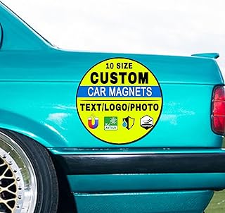 Personalisierte Auto-Magnetschilder - Individuelle Magnet-Autoaufkleber - mit Ihrem Bild/Text/Logo. Magnetschilder - für Auto, Lieferwagen, Kühlschrank, Fahrzeug, Boot und Werbung.