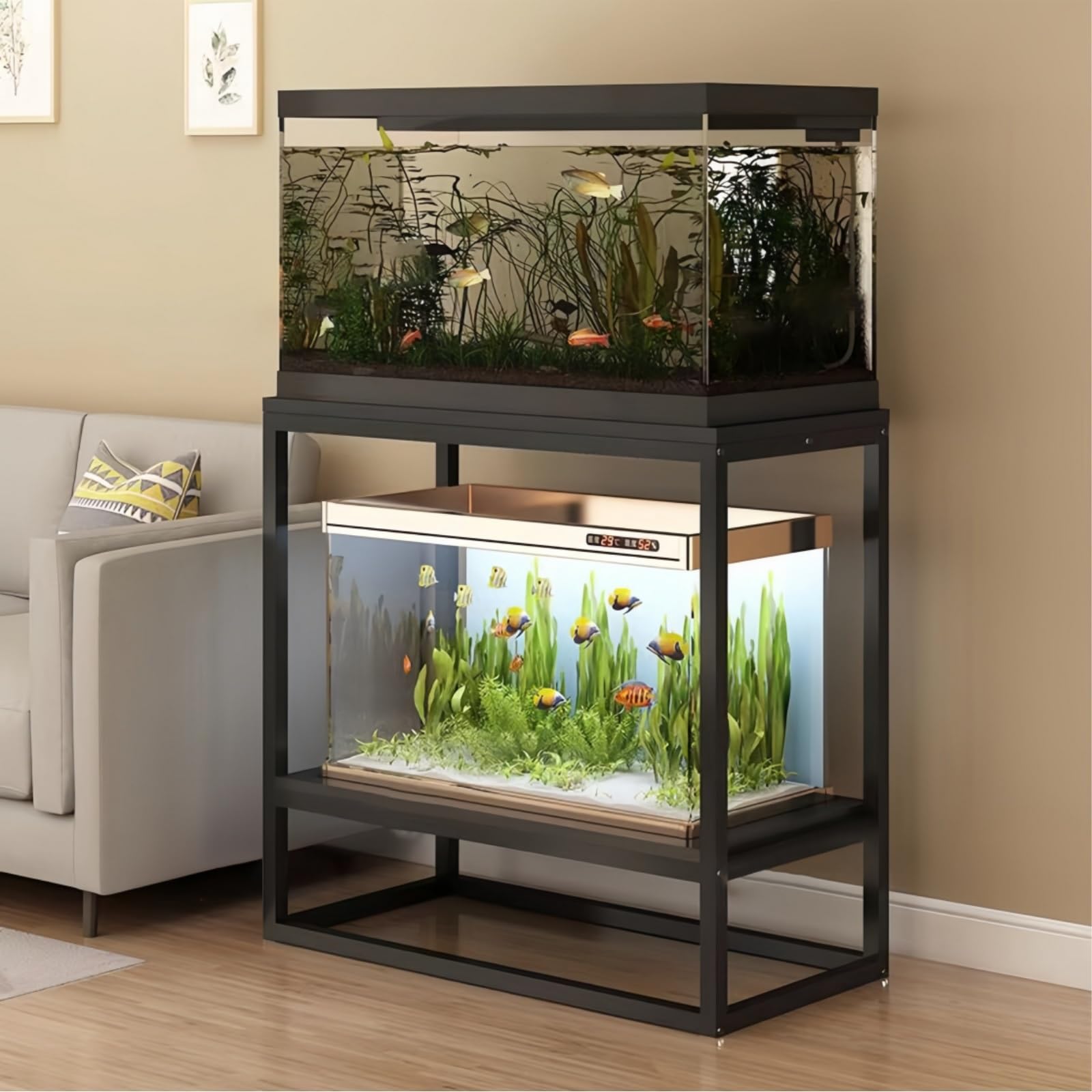 Estructura para atrio con base elevada de acero negro 39,4 x 19,7"