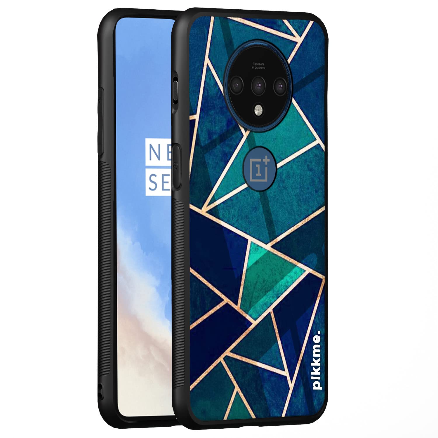 Pikkme Oneplus 7T Back Cover | Ultra Hybrid Printed Green Golden Abstract Marble Glass Case | Soft TPU Sides with Anit-Skid Grip Protection (Marble 23) (B0BRT1N9ZP) Amazon Price History, Amazon Price Tracker