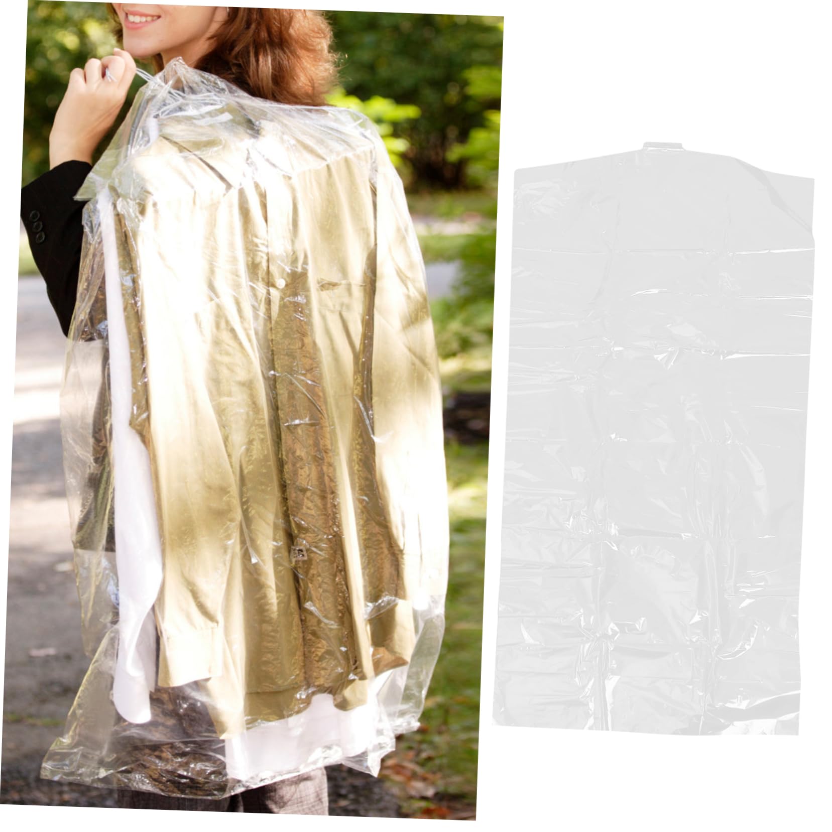 Gatuida 30piezas Funda Antipolvo Transparente para Guardar Trajes el Armario Protectoras Reutilizables para Abrigos y Ropa de Vestir para Colgar Casa