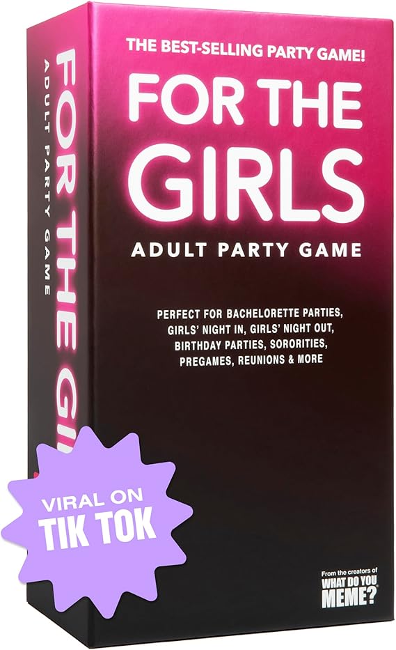WHAT DO YOU MEME? for The Girls Card Game by Relatable, The Viral Ladies Night Adult Party Game, Great for Girls Weekends, Includes A Die, & 400 Cards Across 5 Categories, Great, Ideal for Friendsmas