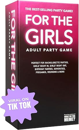 WHAT DO YOU MEME? for The Girls Card Game by Relatable, The Viral Ladies Night Adult Party Game, Great for Girls Weekends, Includes A Die, & 400 Cards Across 5 Categories, Great, Ideal for Friendsmas