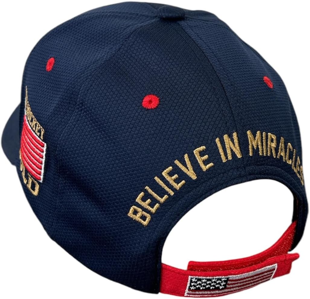 US Hockey Score Hat Cap | Premium Quality, Comfort & Style | Cotton | Fan Gear Limited Edition | Officially Licensed Apparel Blue - Image 4