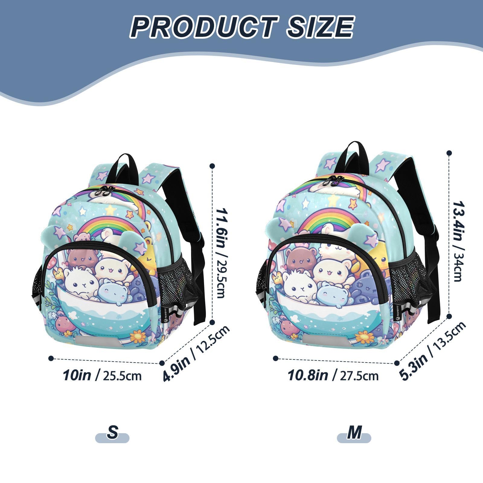 Cartoon Bears Cup Toddler Harness Backpack for Boys Girls 3-6 Years Kids Backpack with Anti Lost Safety Leash Baby Harness Bookbag for Preschool Travel Walking