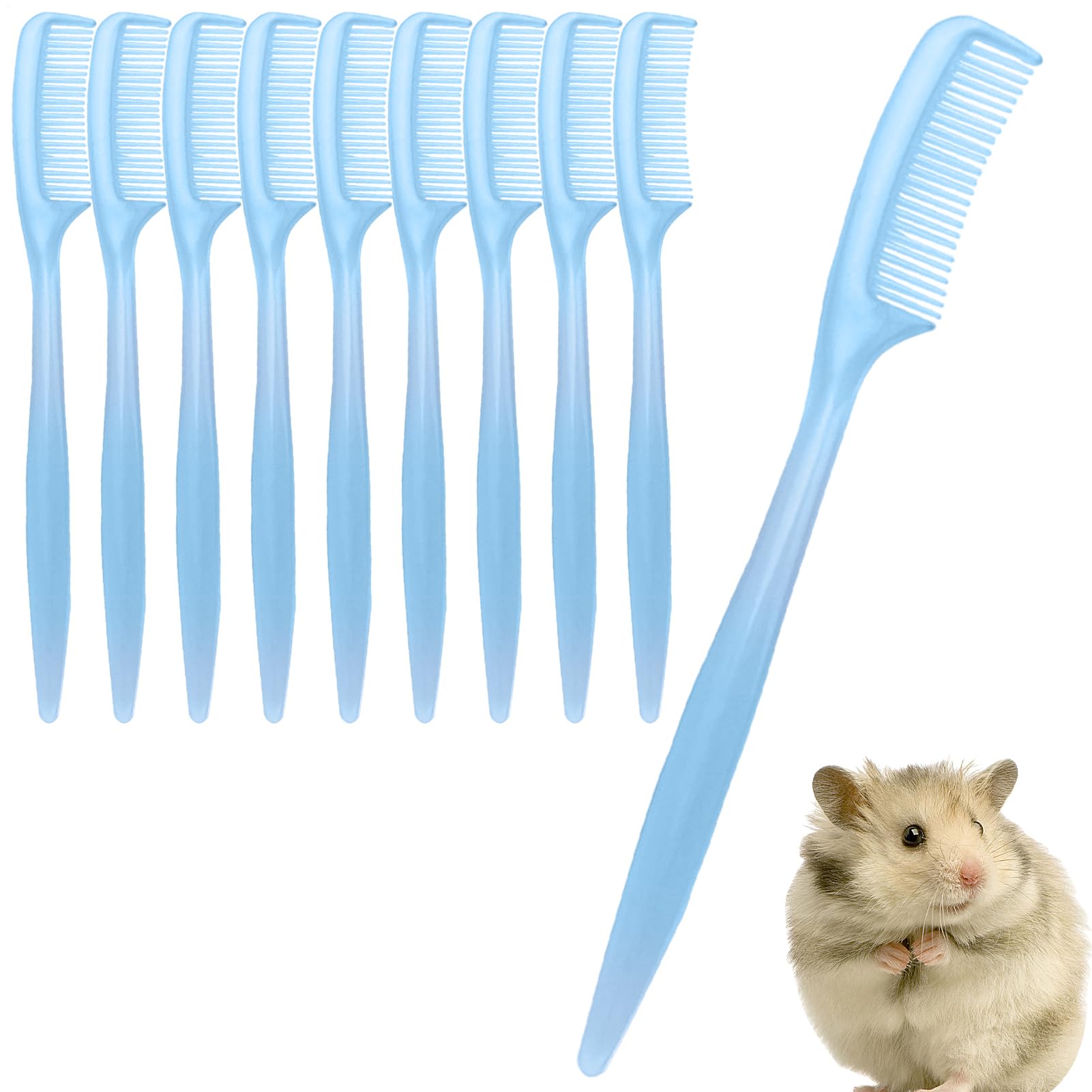 Kaninchenbürste Zur Fellpflege | 10 Stück Kaninchen Pflege Kamm | Hamster Chinchilla Bürste | Für Kleine Haustiere Im Innenbereich Zuhause Fell Empfindliche Haut Tägliche Pflege