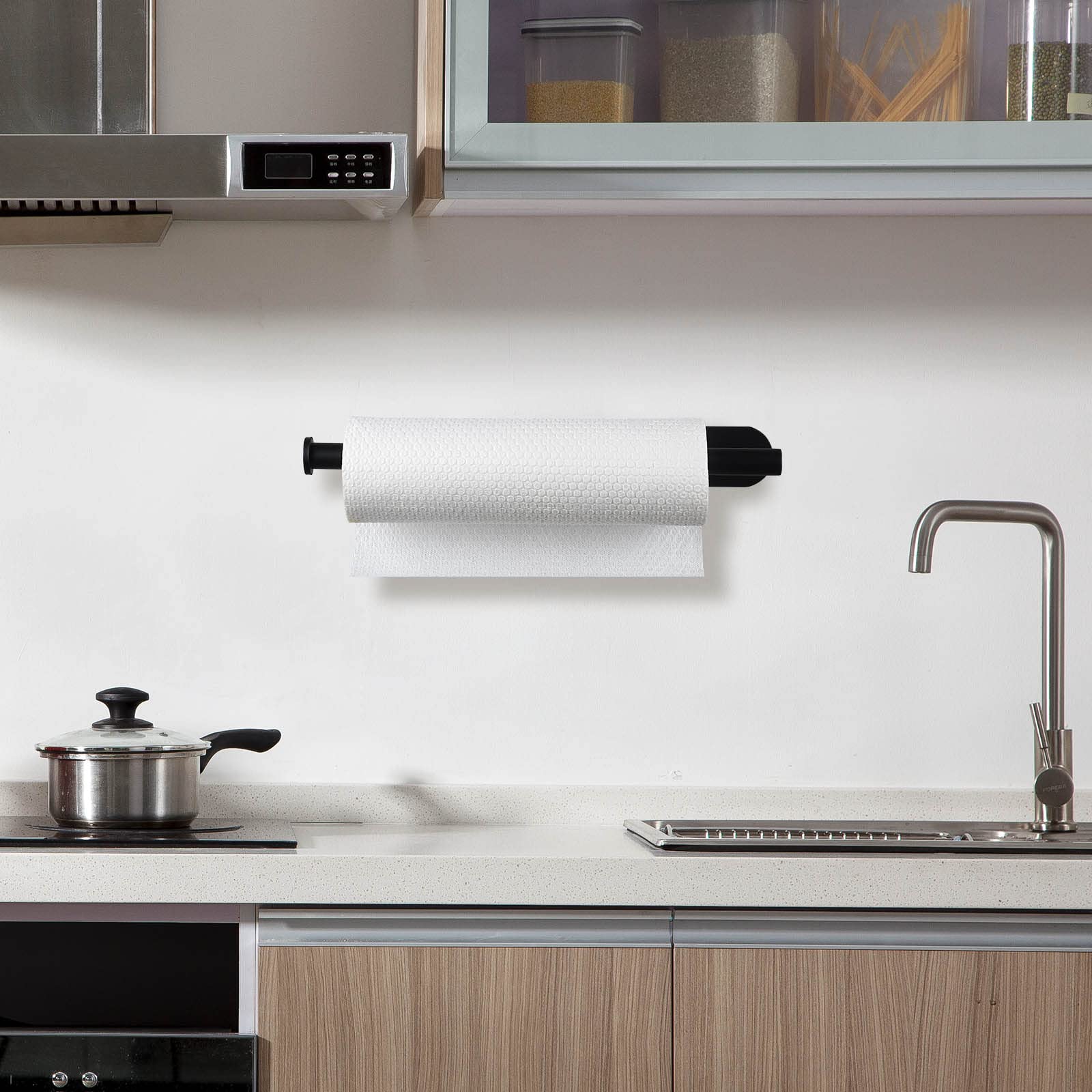 Portarotolo In Acciaio Inossidabile Con Coperchio, Portarotolo Di Carta Doppio Uso Perforato E Senza Perforazione Con Vite Per Colla Per Cucina Bagno Toilette 85560334