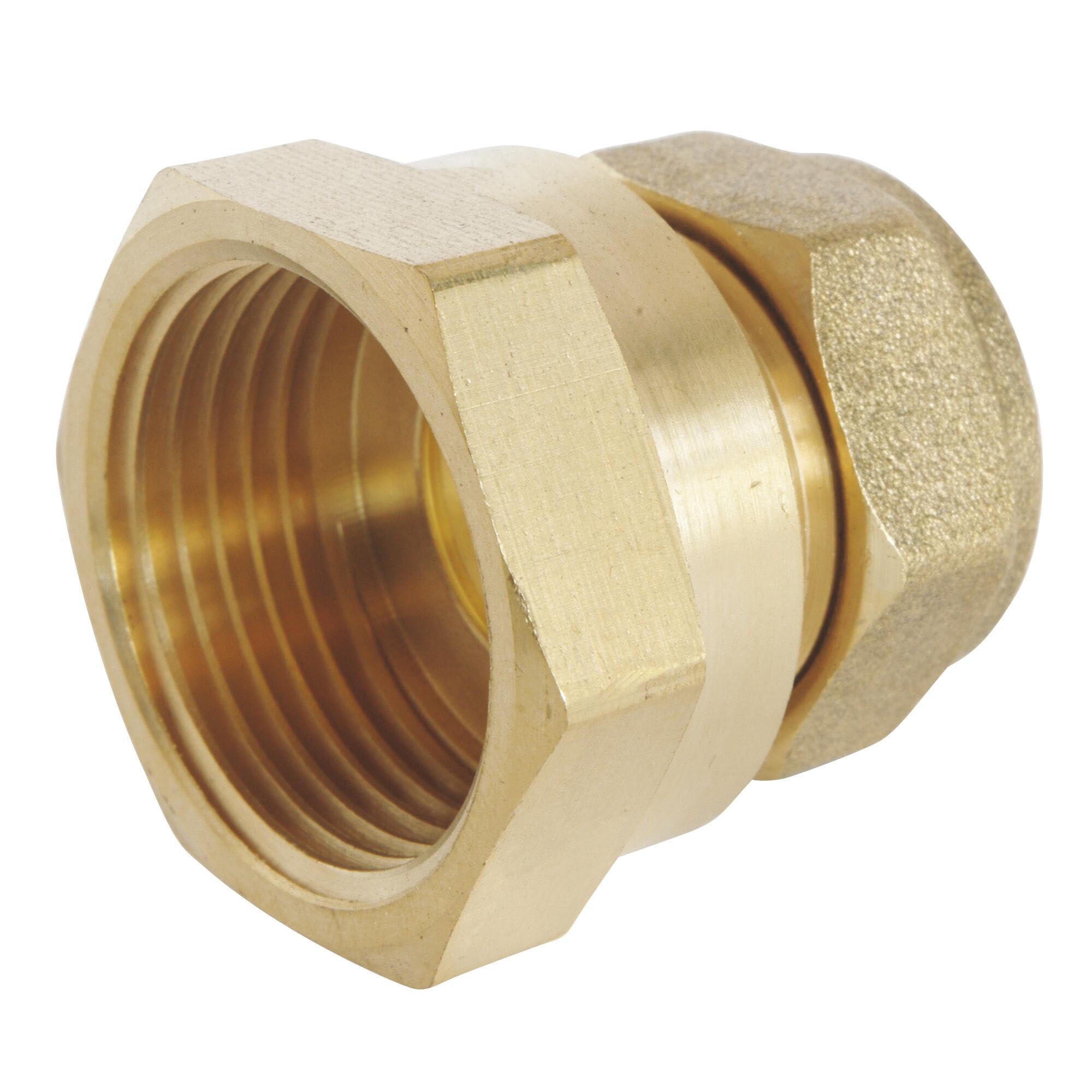 SOMATHERM FOR YOU, Raccord à compression laiton femelle 20/​27 pour tube cuivre Ø16 - Idéal pour plomberie, réseaux d'eau sanitaire et chauffage - Étanchéité filet ou joint plat