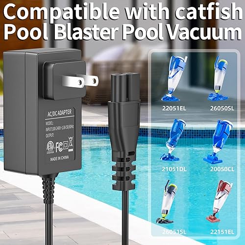Miniatura 2 de Cable de alimentación para Pool Blaster Catfish Li 20050CL 21051DL 22151EL 22051E CL 26051SL 24050GL Cargador para Water Tech LC099-2SK Adaptador de