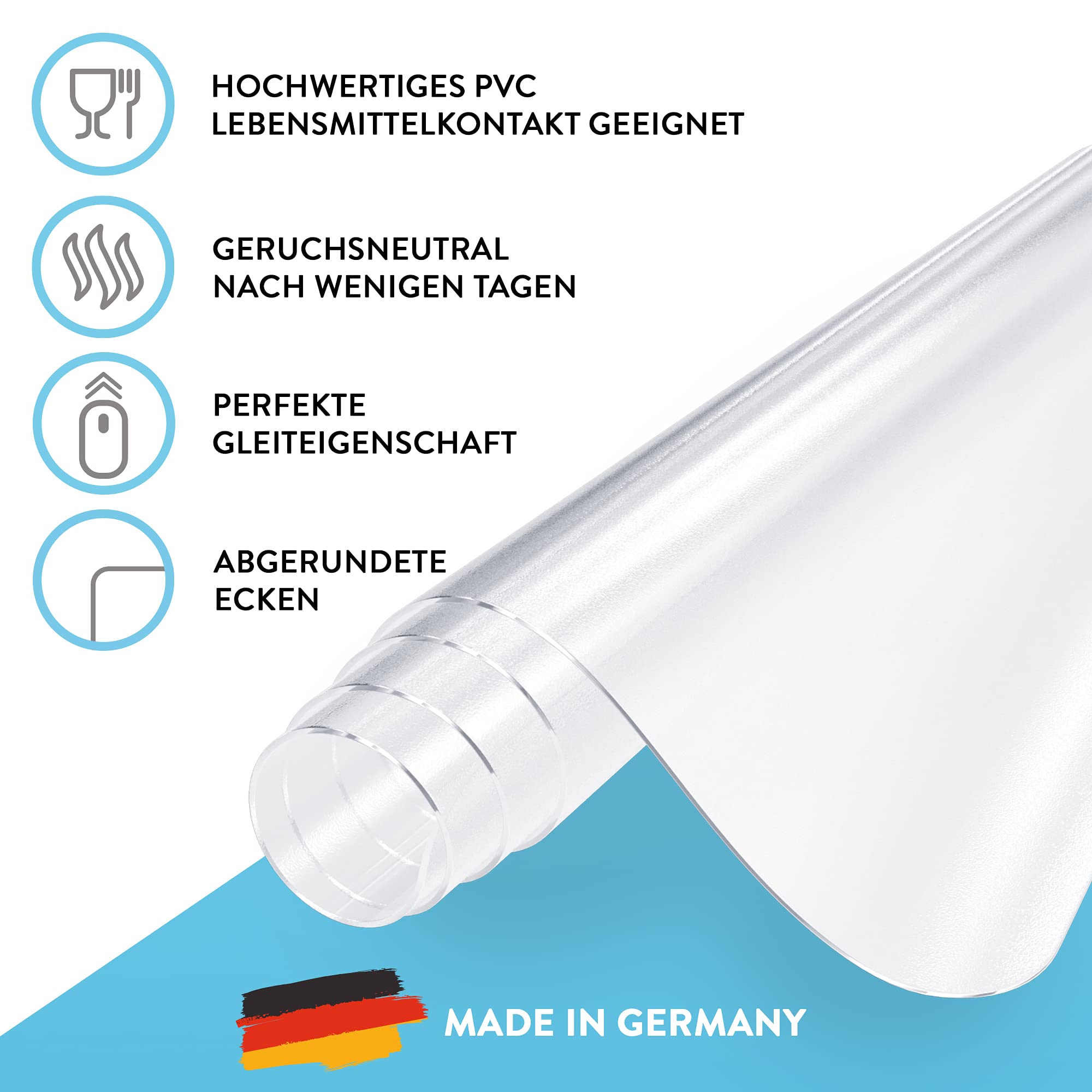 Transparente Schreibtischunterlage Für Büro, Schreibunterlage, Kratzfest, PVC, Tischschutz