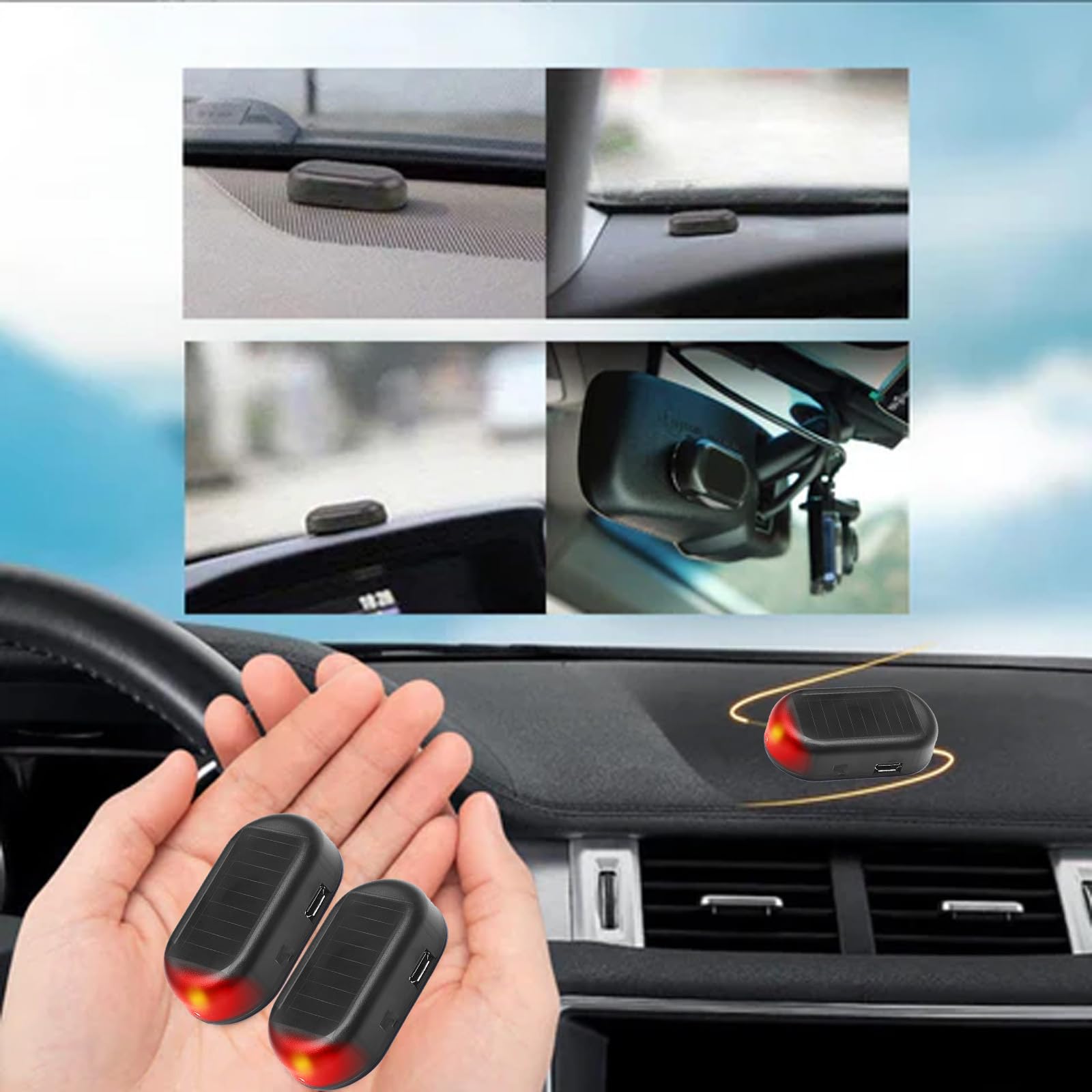 Auto Enteiser Elektromagnetisch, Elektromagnetische molekulare Interferenz Frostschutzmittel Schneeräumungswerkzeug, Scheibenenteiser Auto,Auto Kinetische Molekularheizung Enteisung (2 Pcs)