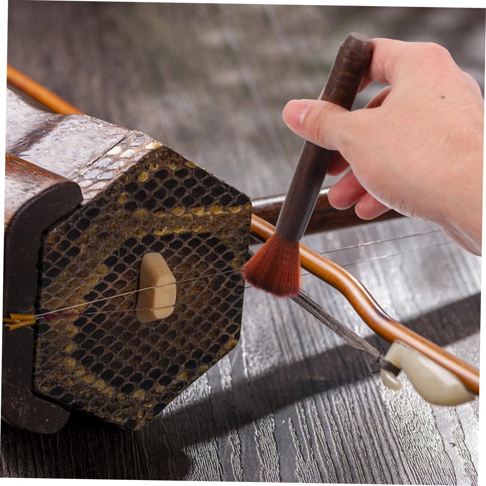 VINTORKY Wool Violin Brush Dust Cleaner Guzheng Cleaning Brush Musical for String