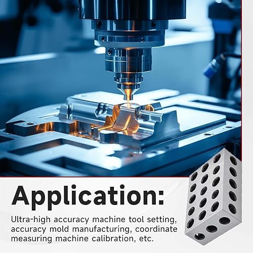 Miniatura 6 de findmall 1 par de precisión 2-4-6 bloques 23 agujeros emparejados .0002" bloque maquinista 246