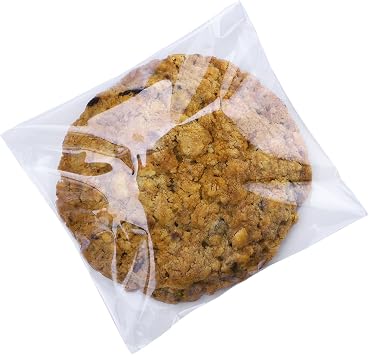 5x5 inch 200Pcs Clear Cookie Bags Cellophane Self Adhesive Small Candy Treat Gift Resealable Self Sealing Party Favors Plastic Packaging Bag