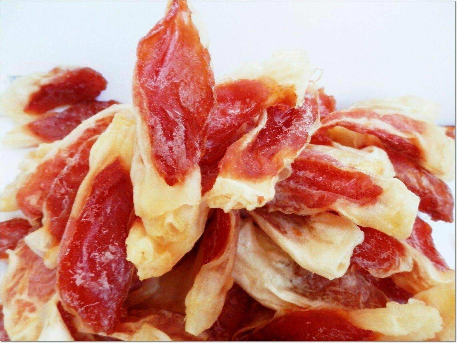 DriedDogTreats Rabbit Ears Wrapped in Chicken for Dogs 500g (50 pcs) - Soft Dog Training Treats - Low Fat Natural Snacks - Bite-Sized Reward Treats for Puppies Adult & Senior - Resealable Pack