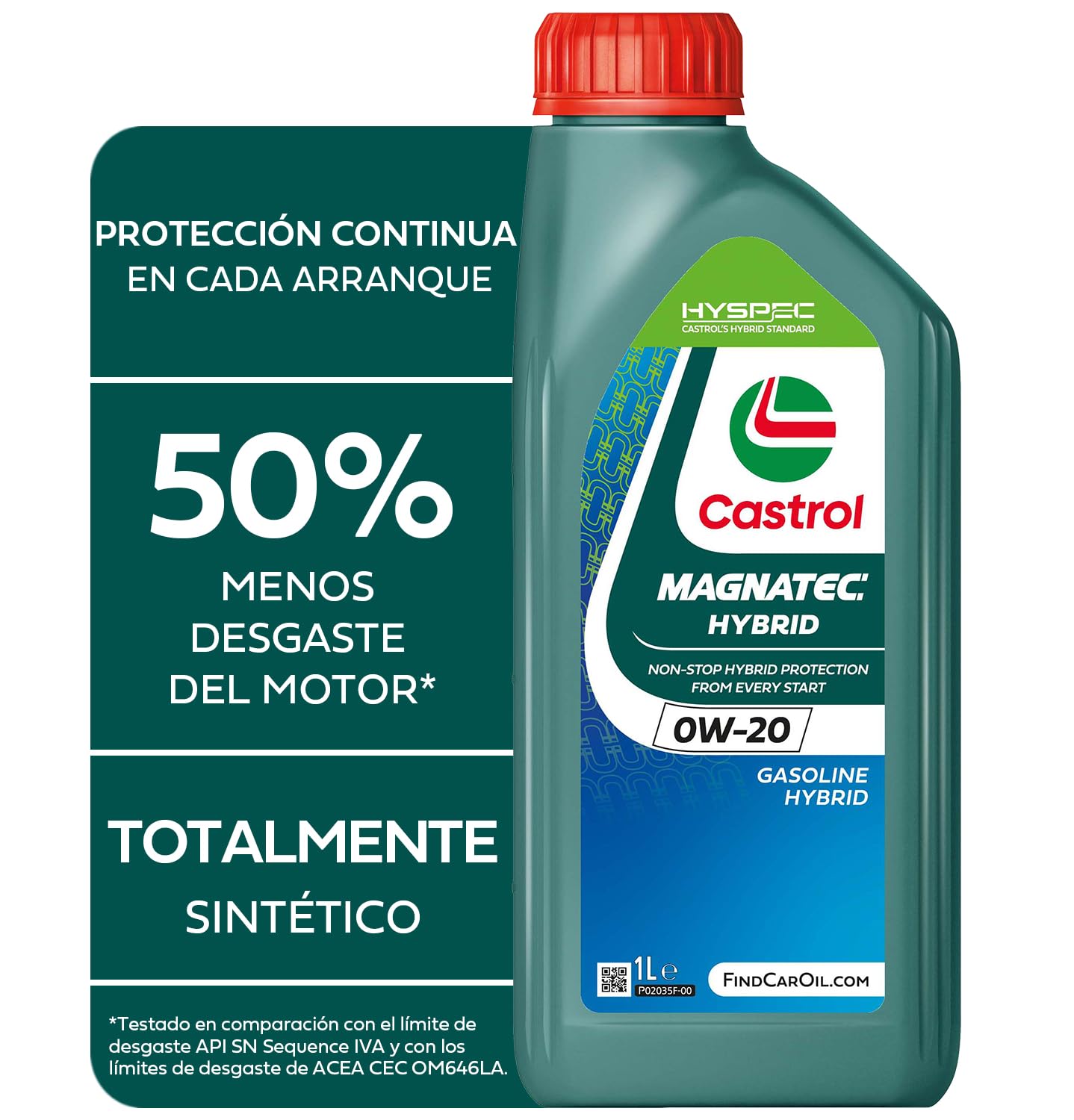 Castrol MAGNATEC Hybrid 0W-20 Aceite de motor totalmente sintético