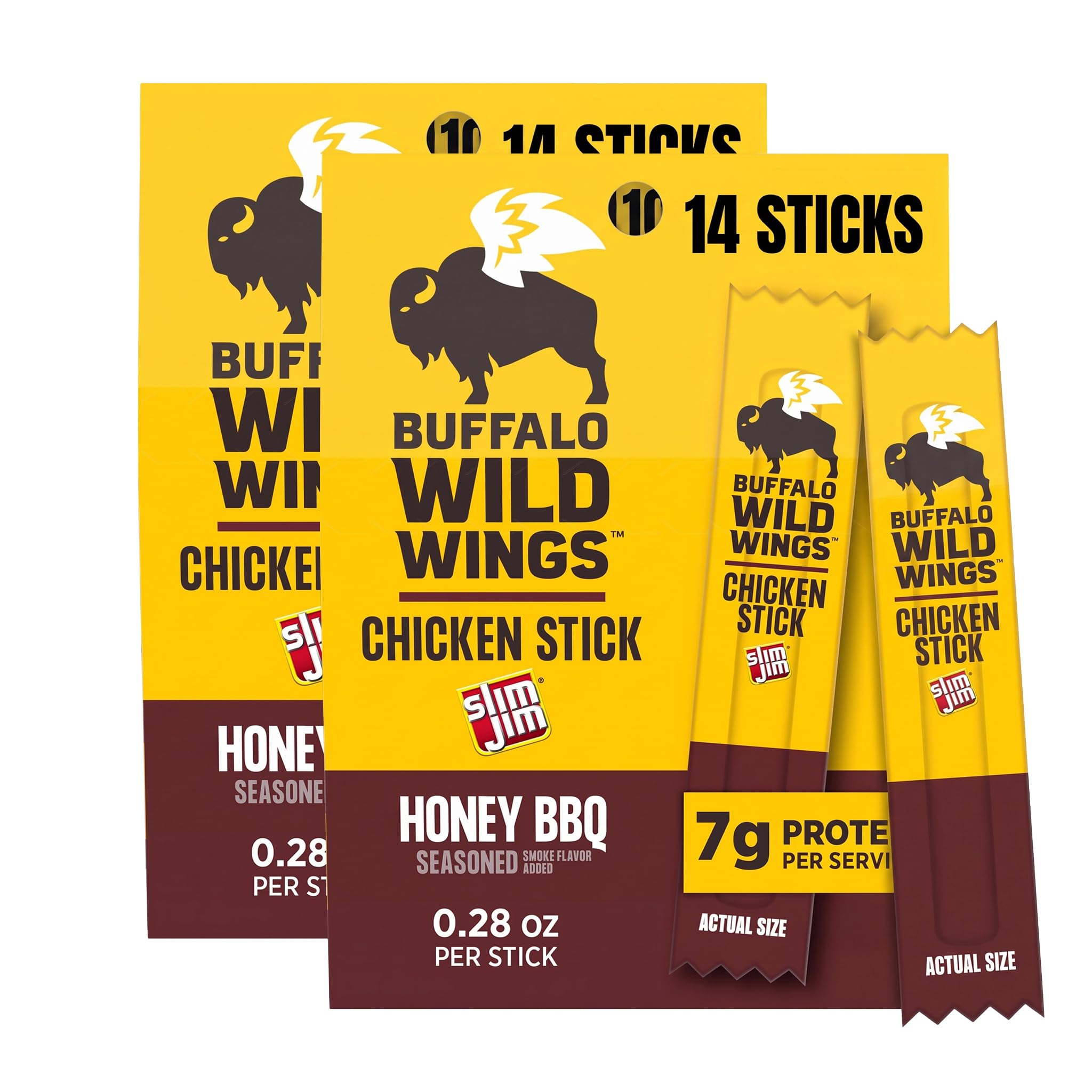 Amazon.com: Slim Jim Chicken Sticks, Buffalo Wild Wings Honey BBQ