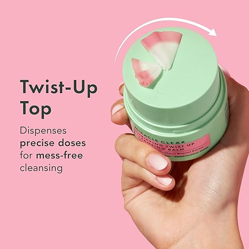 Miniatura 3 de Rael Removedor de maquillaje, Bálsamo limpiador Miracle Clear – Bálsamo removedor de maquillaje Twist-Up con aceites de salvado de arroz y jojoba,