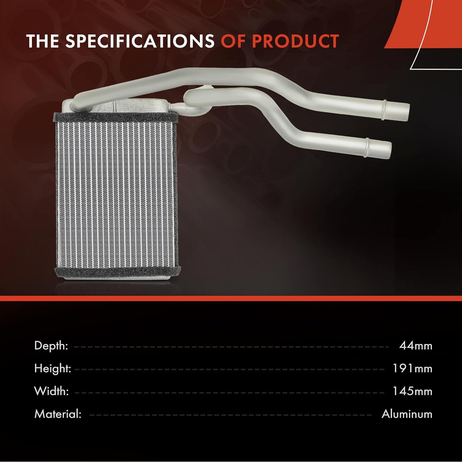 A-Premium HVAC Heater Core Compatible with Ford Fiesta V 2001-2008, Fiesta V Van 2002-2010, Fusion 2002-2012 & Mazda 2 2003-2007