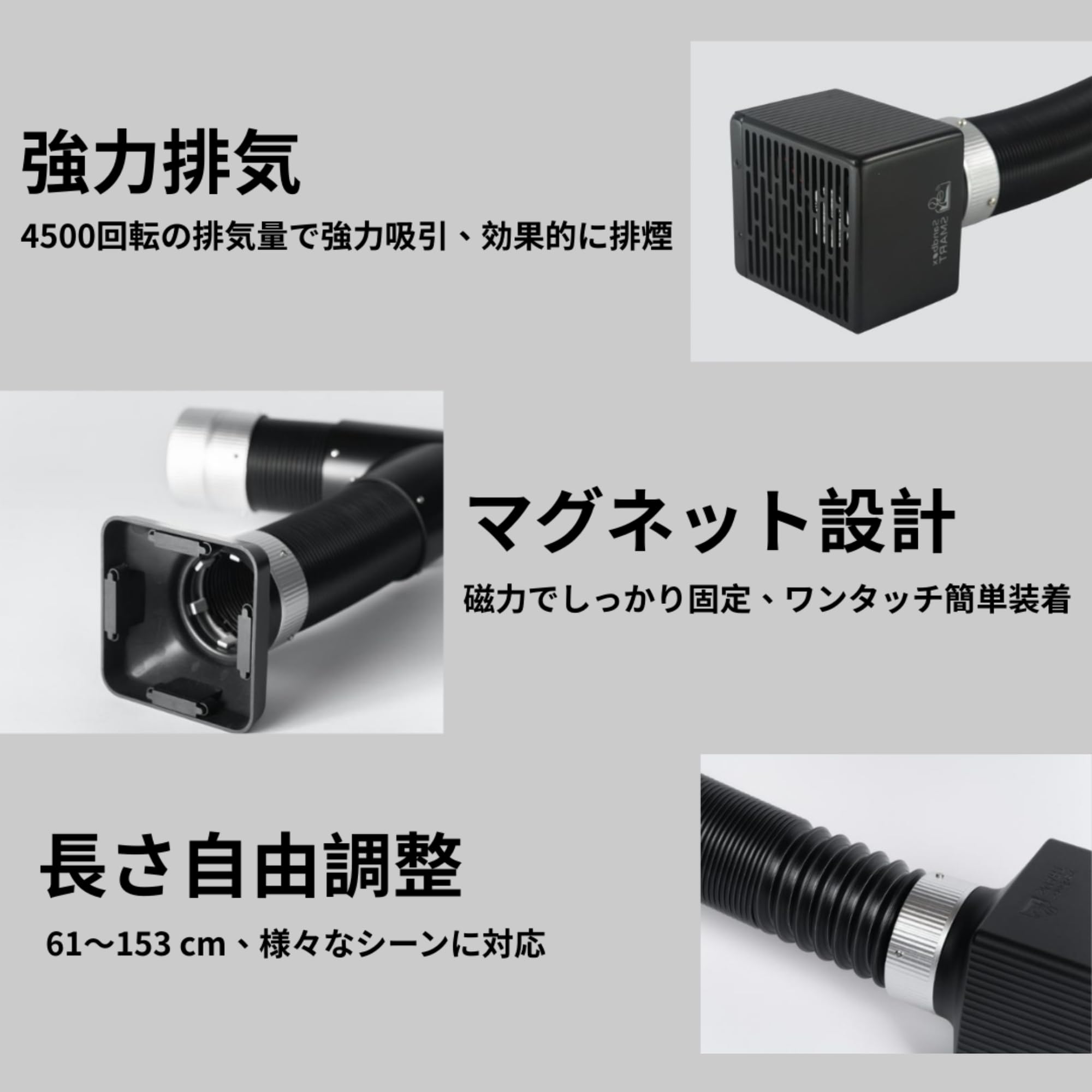 F2 卓上型煙吸収装置 Amazon | SANDBOX SMART F2 桌上型煙吸収装置 吸煙ファンUSB給電 超省