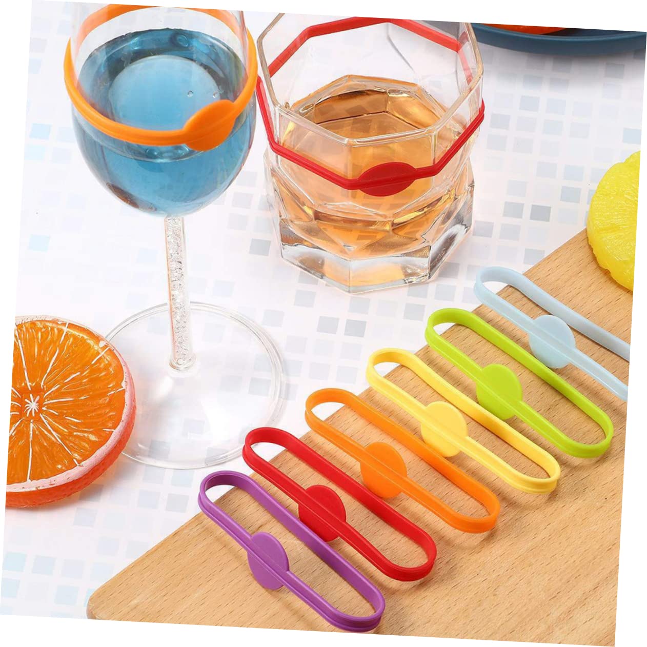 Amosfun 3 Set Bottiglia Di Vino Con Etichetta Marcatori Di Birra Etichette Delle Bottiglie Segnabicchiere Segnaposto Bicchieri Della Tazza Di Silice 36 Pezzi * 3