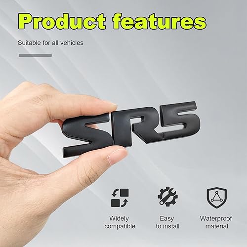 Miniatura 3 de 2 emblemas de metal 3D V6 SR5, para guardabarros laterales y traseros, calcomanías autoadhesivas para parachoques de guardabarros, accesorios