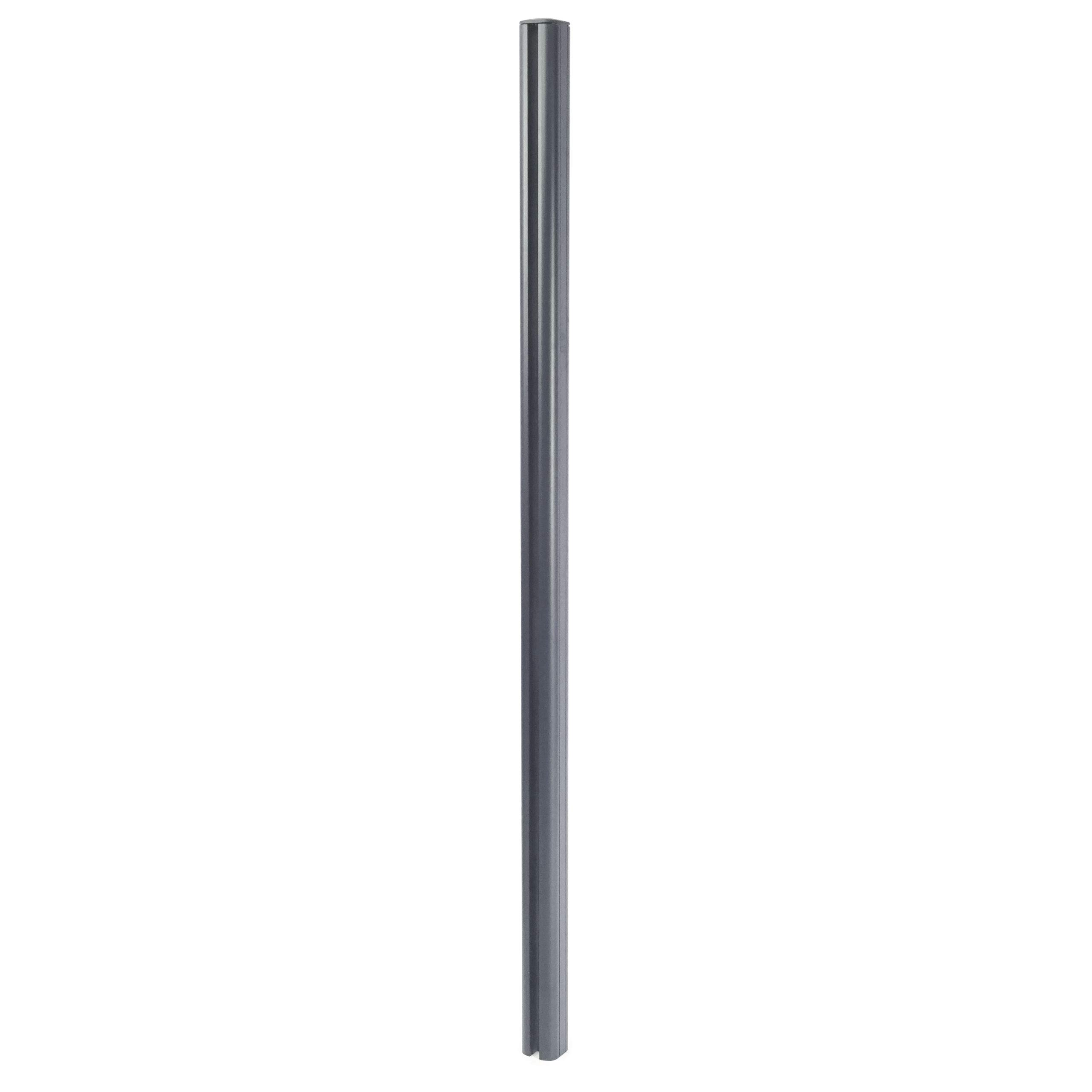 Mendler Słupki aluminiowe Sarthe-WPC, słupek, system wtykowy 1,86 m - szary