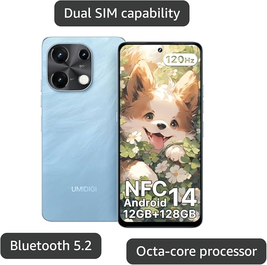 Amazon | UMIDIGI Note100 simフリー スマホ 本体 120Hzのリフレッシュ