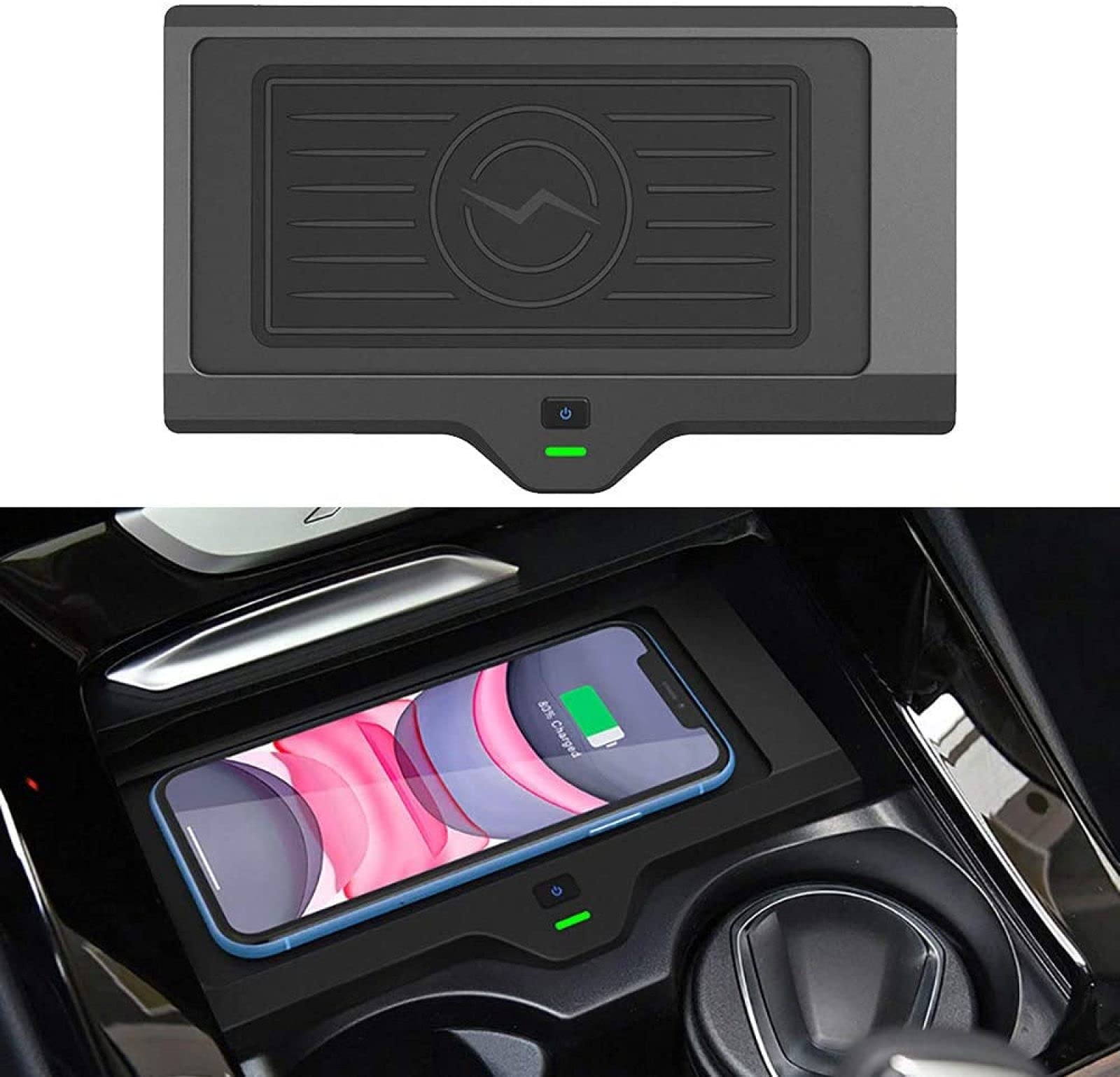 Car Wireless Induction Charger for X3 X4 2018-2020 Center Console Panel Accessories 10W Fast Wireless Smart Charging Pad for 11 Max XS XR X 8,Any Qi Phone