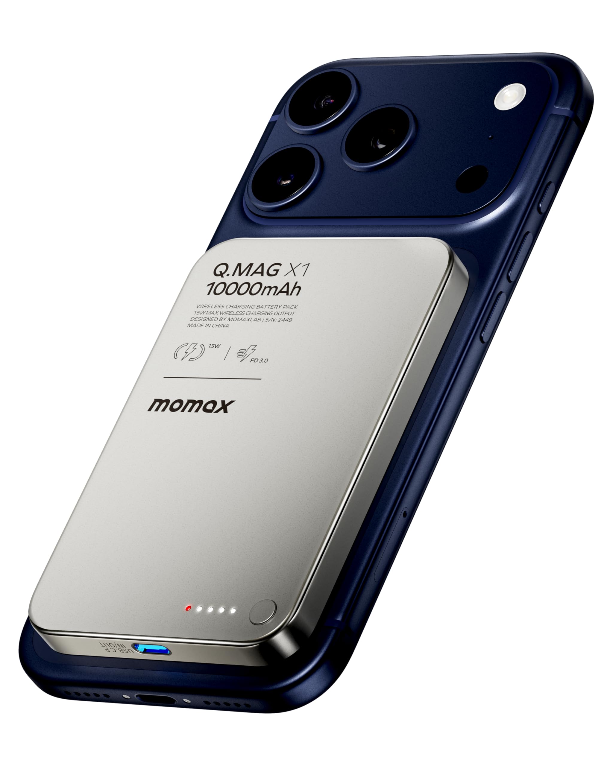 Amazon.com: MOMAX Magnetic Portable Charger, 10000mAh Magnetic